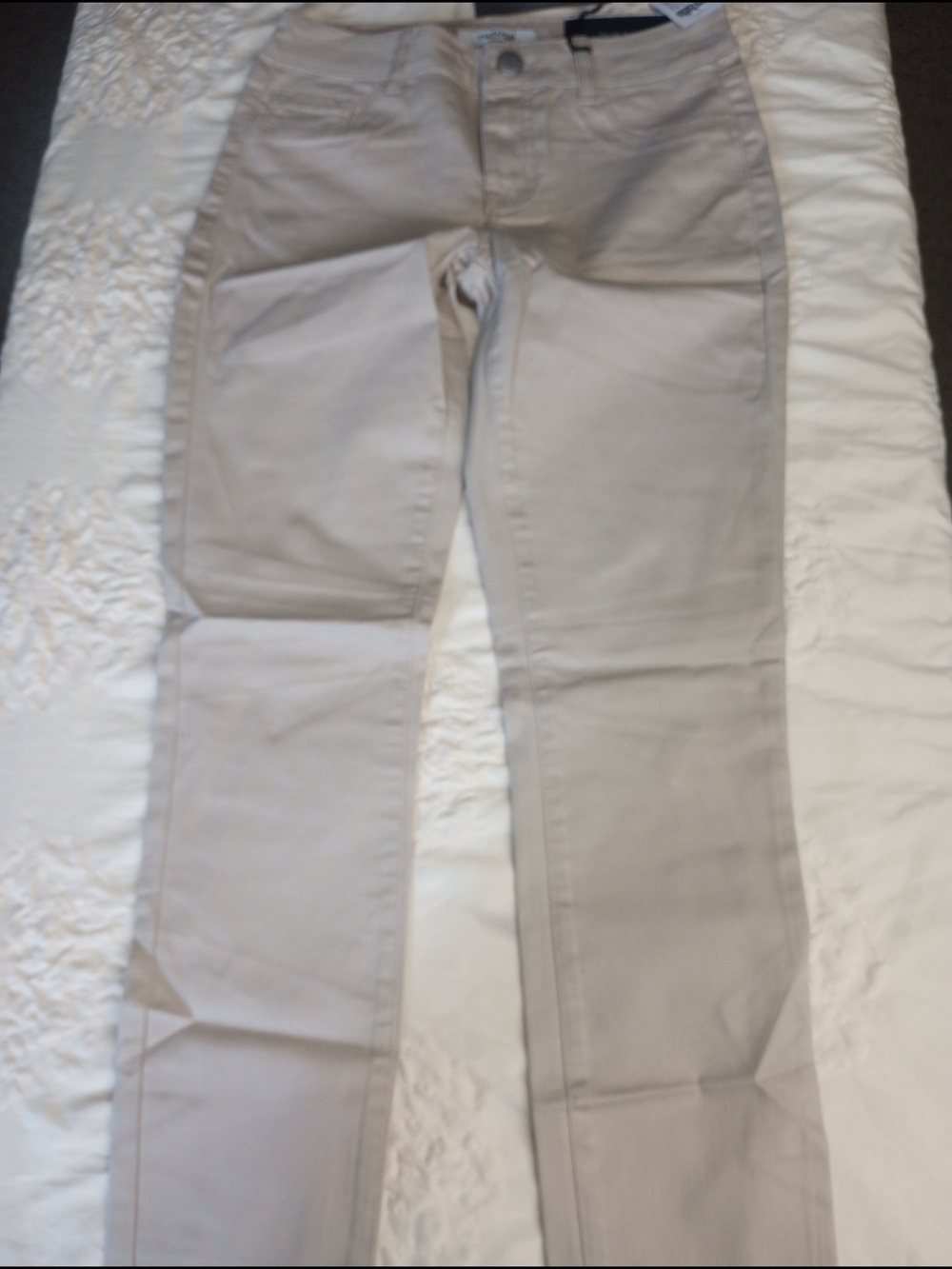 refuge Neutral Skinny Jeans in Light Beige